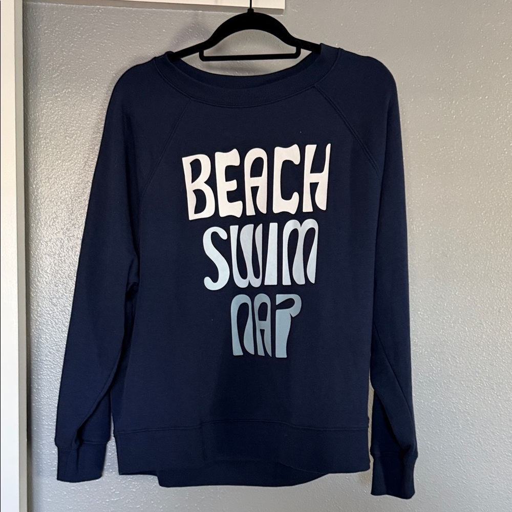 Lou & Grey Navy Graphic Sweatshirt